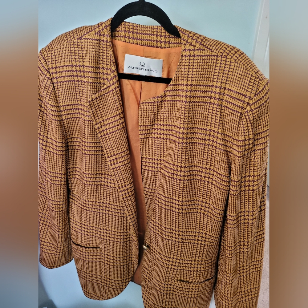 Alfred Sung Vintage Wool/Silk Blazer